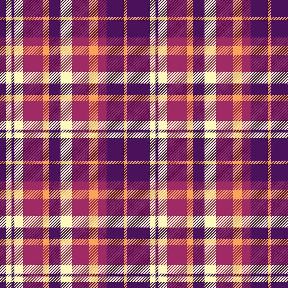 Verifica vetor tartan do padronizar xadrez têxtil com uma desatado tecido fundo textura.