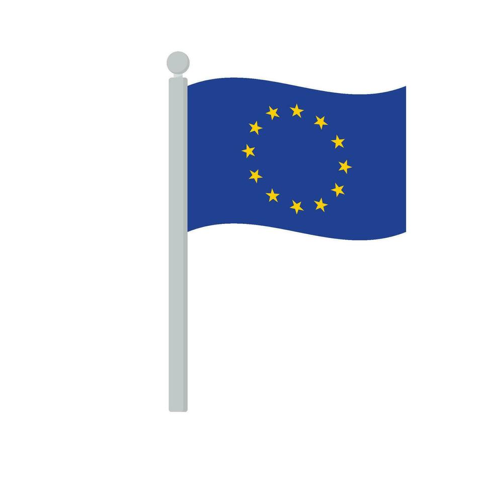 europeu União bandeira. bandeira do europeu União isolado vetor