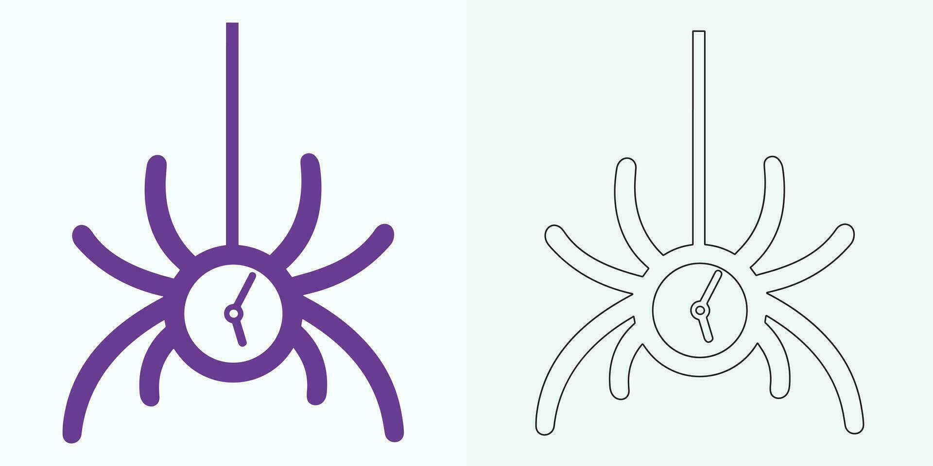 Novo estilo analógico relógio plano vetor ícone. símbolo do Tempo gerenciamento, cronômetro com hora, minuto, e segundo seta. simples ilustração isolado em uma branco fundo.