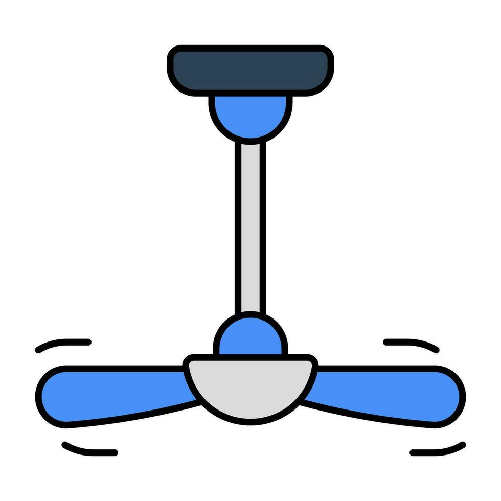 uma moderno Projeto ícone do teto ventilador vetor