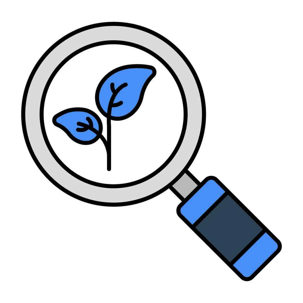ícone de design moderno de pesquisa ecológica vetor