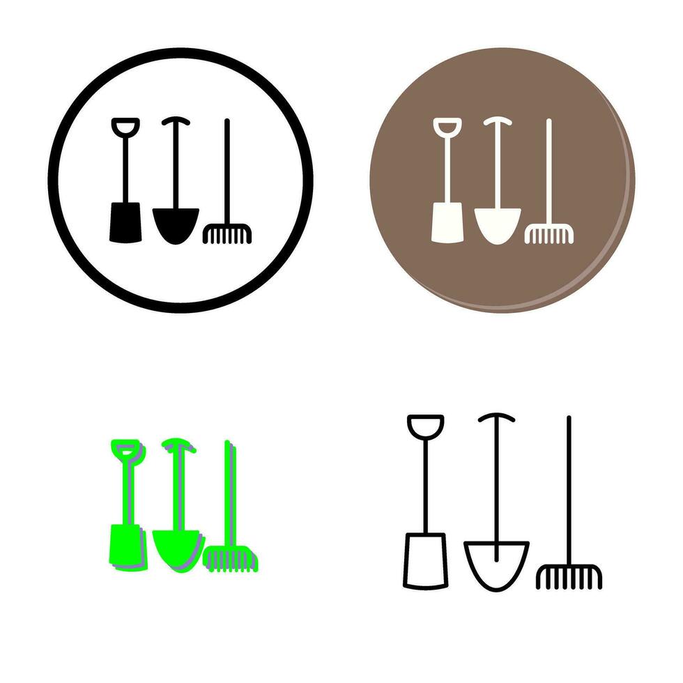 ícone de vetor de ferramentas de jardinagem