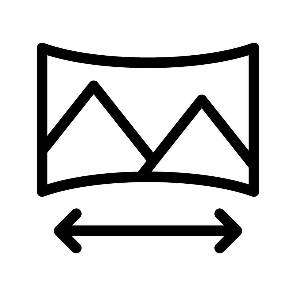 panorâmico ícone vetor símbolo Projeto ilustração