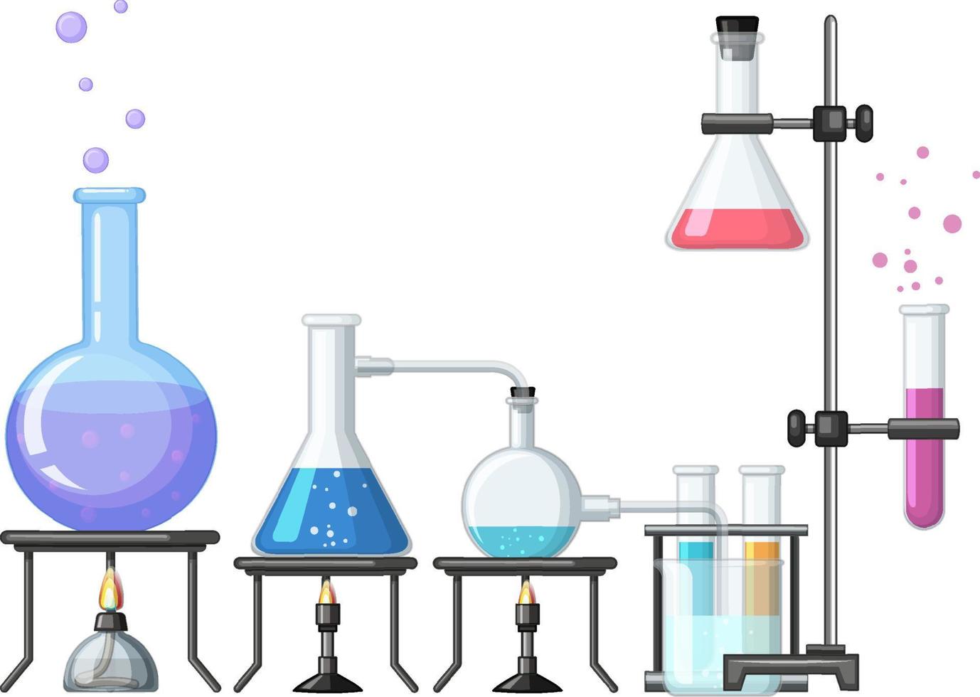 elemento de química na mesa vetor