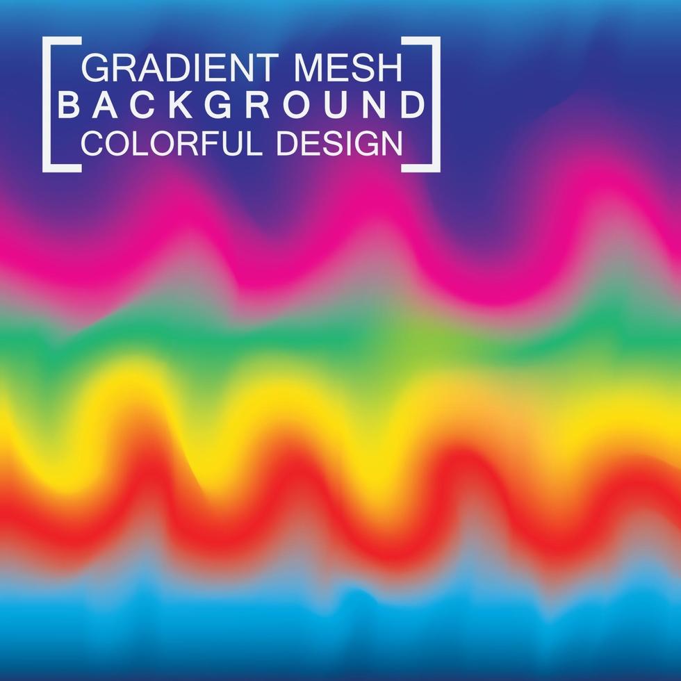 fundo de efeito de malha de gradiente holográfico borrado abstrato vetor