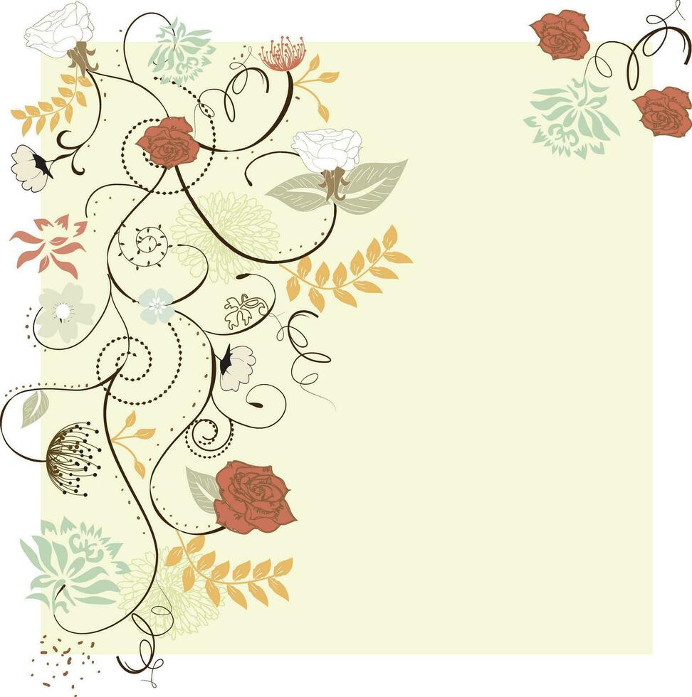 fundo floral primavera vetor