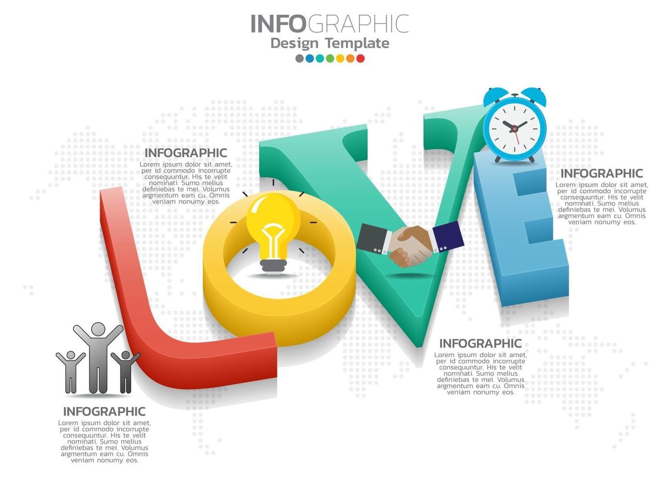 gráfico de processos de negócios infográficos 3d isométrico vetor