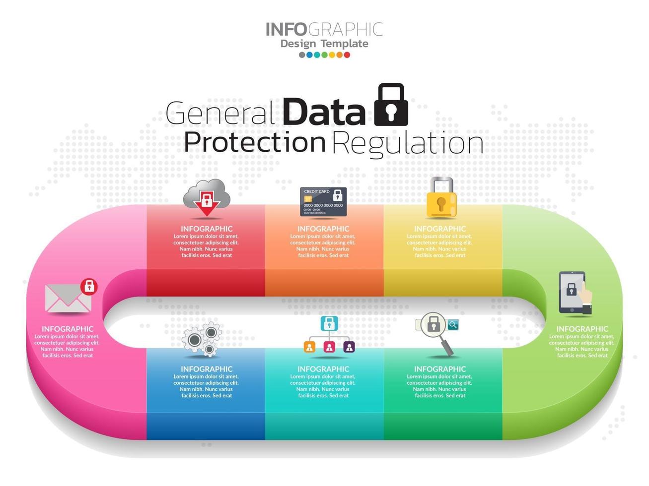 gráfico de processos de negócios infográficos 3d isométrico vetor