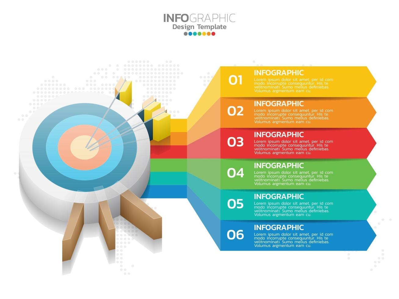 gráfico de processos de negócios infográficos 3d isométrico vetor