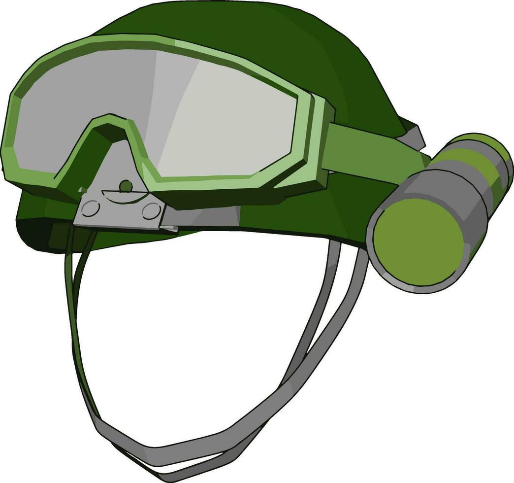 uma segurança capacete e vidro vetor ou cor ilustração