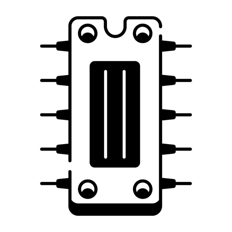 moderno ícone do multimídia componentes linha ícone vetor