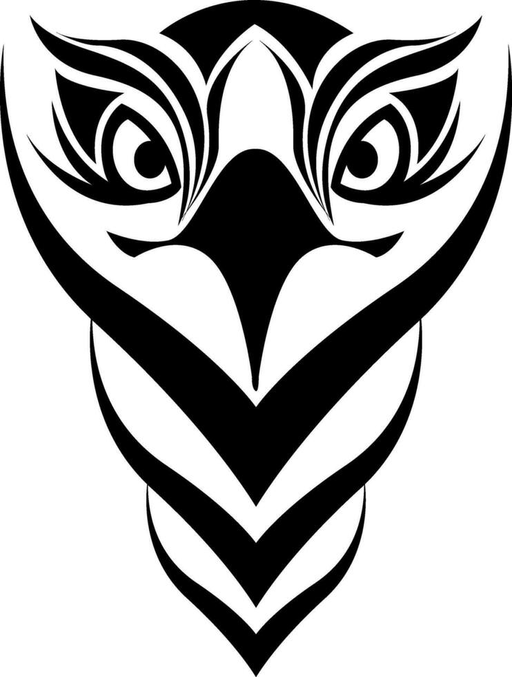 águia-pescadora cabeça tatuagem, tatuagem ilustração, vetor em uma branco fundo.