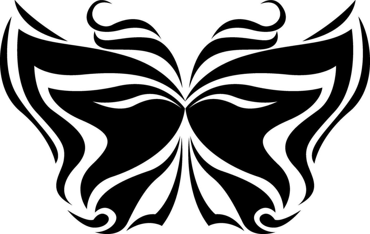 borboleta tatuagem, tatuagem ilustração, vetor em uma branco fundo.