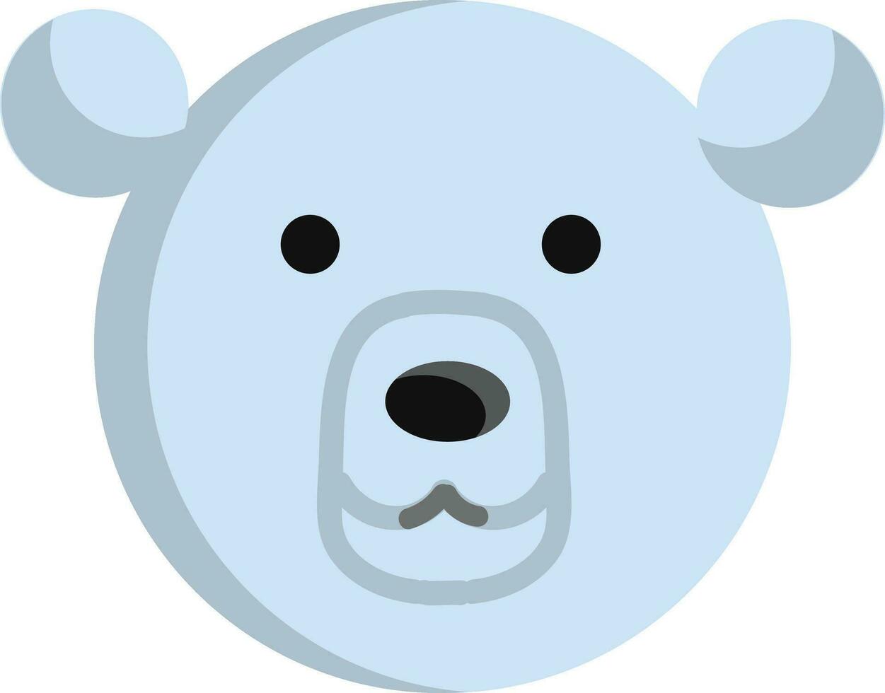 polar Urso ilustração vetor em branco fundo