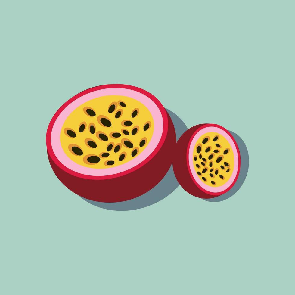 paixão fruta vetor ou cor ilustração