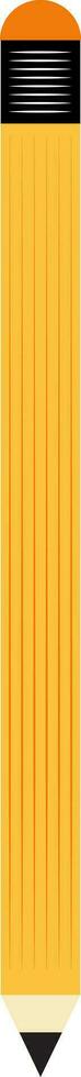 amarelo lápis com vermelho borracha vetor ou cor ilustração