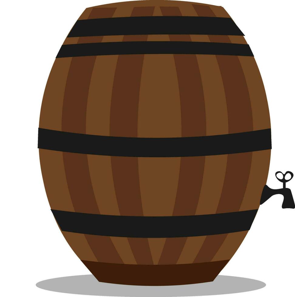 barril, vetor ou cor ilustração.