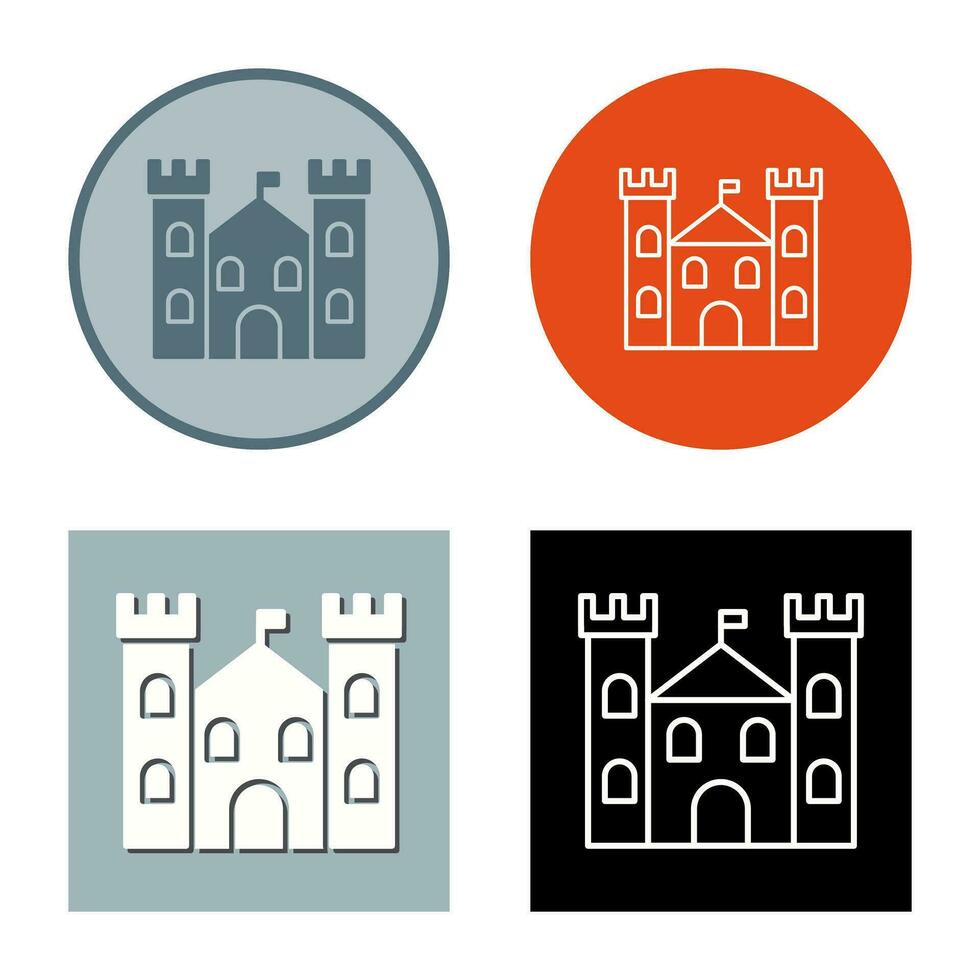 ícone de vetor de castelo