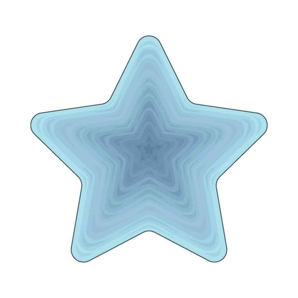 Estrela azul ilustração vetor