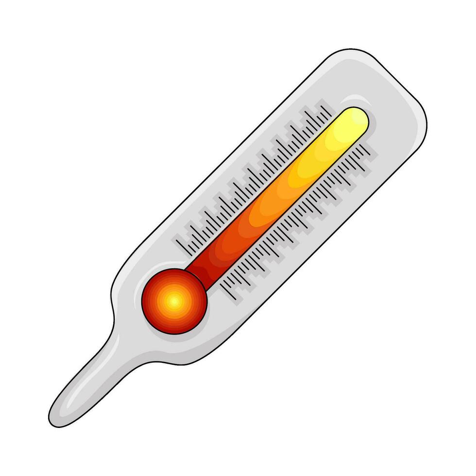 quente fogo com quente temperatura ilustração vetor