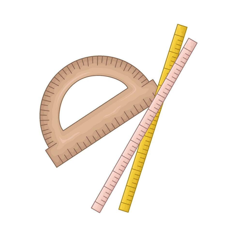 régua matemática ilustração vetor