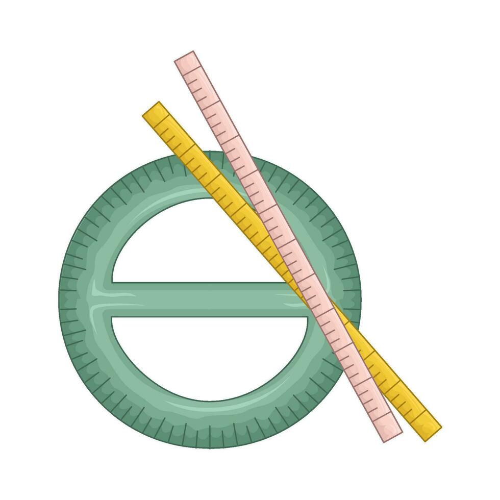 régua matemática ilustração vetor