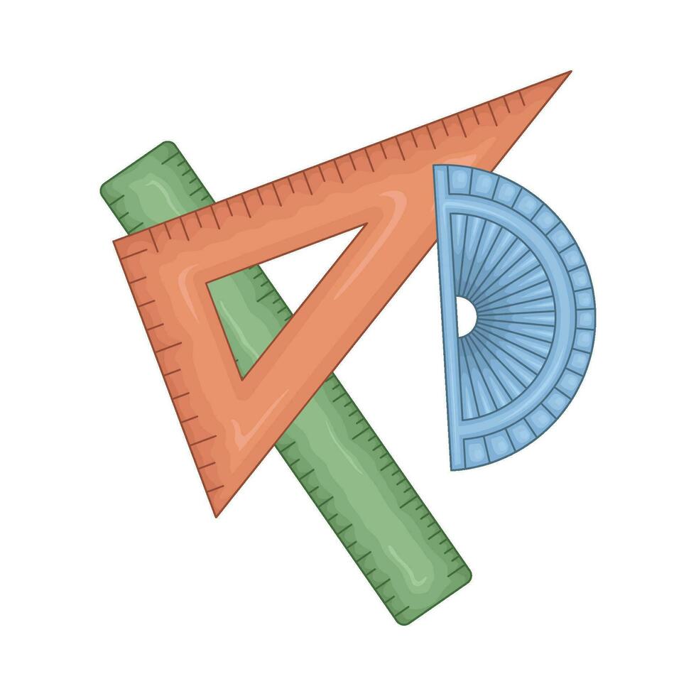 régua matemática ilustração vetor