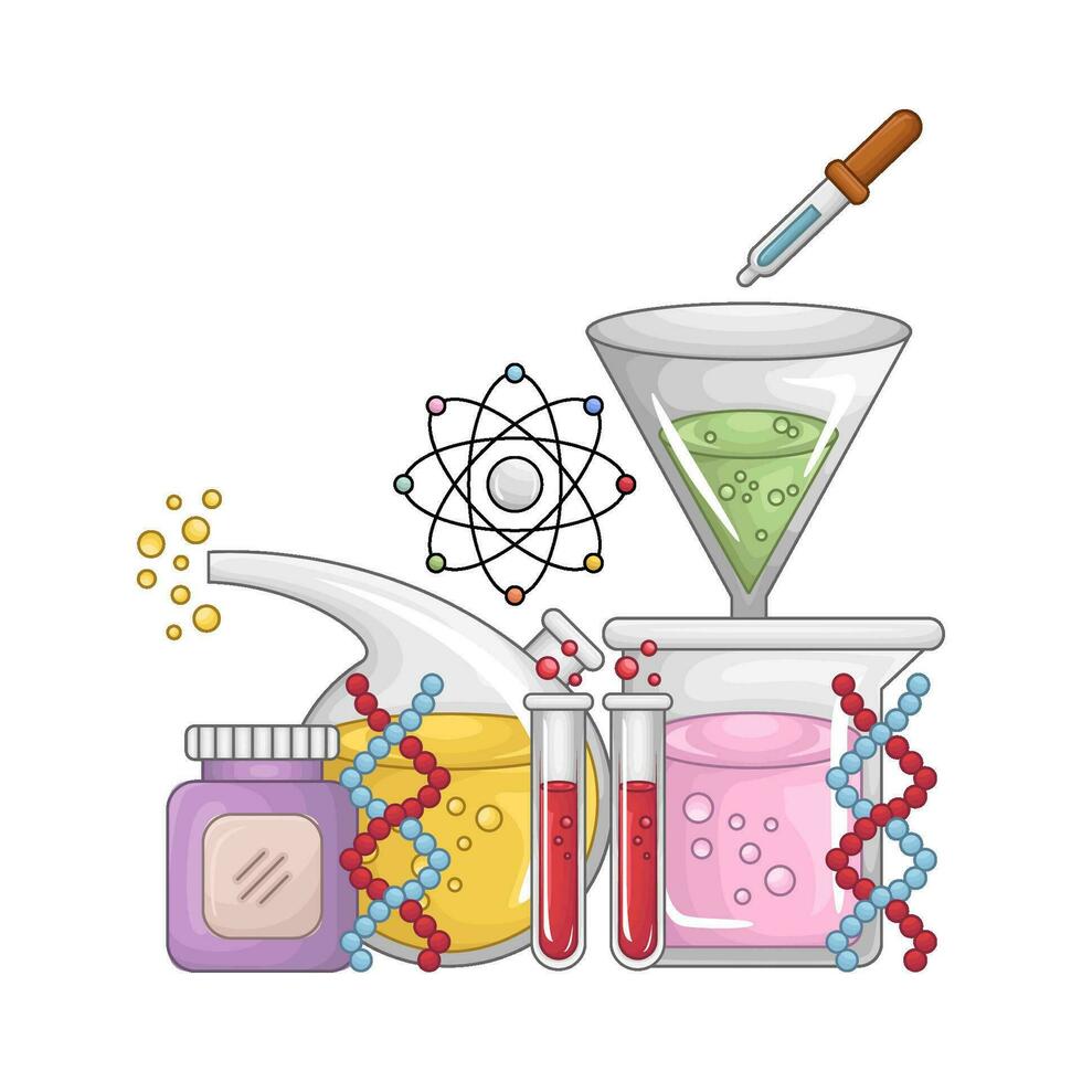 química biologia ilustração vetor