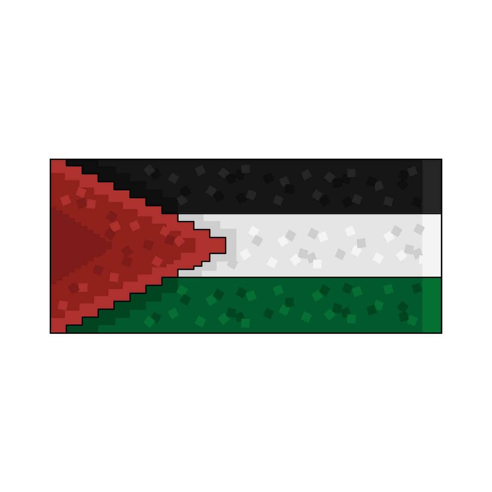 livre bandeira Palestina ilustração vetor