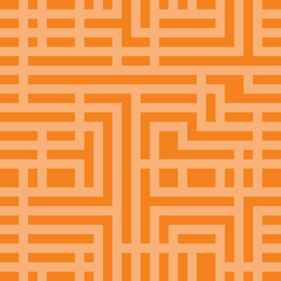 a laranja Labirinto padronizar com quadrados e linhas vetor
