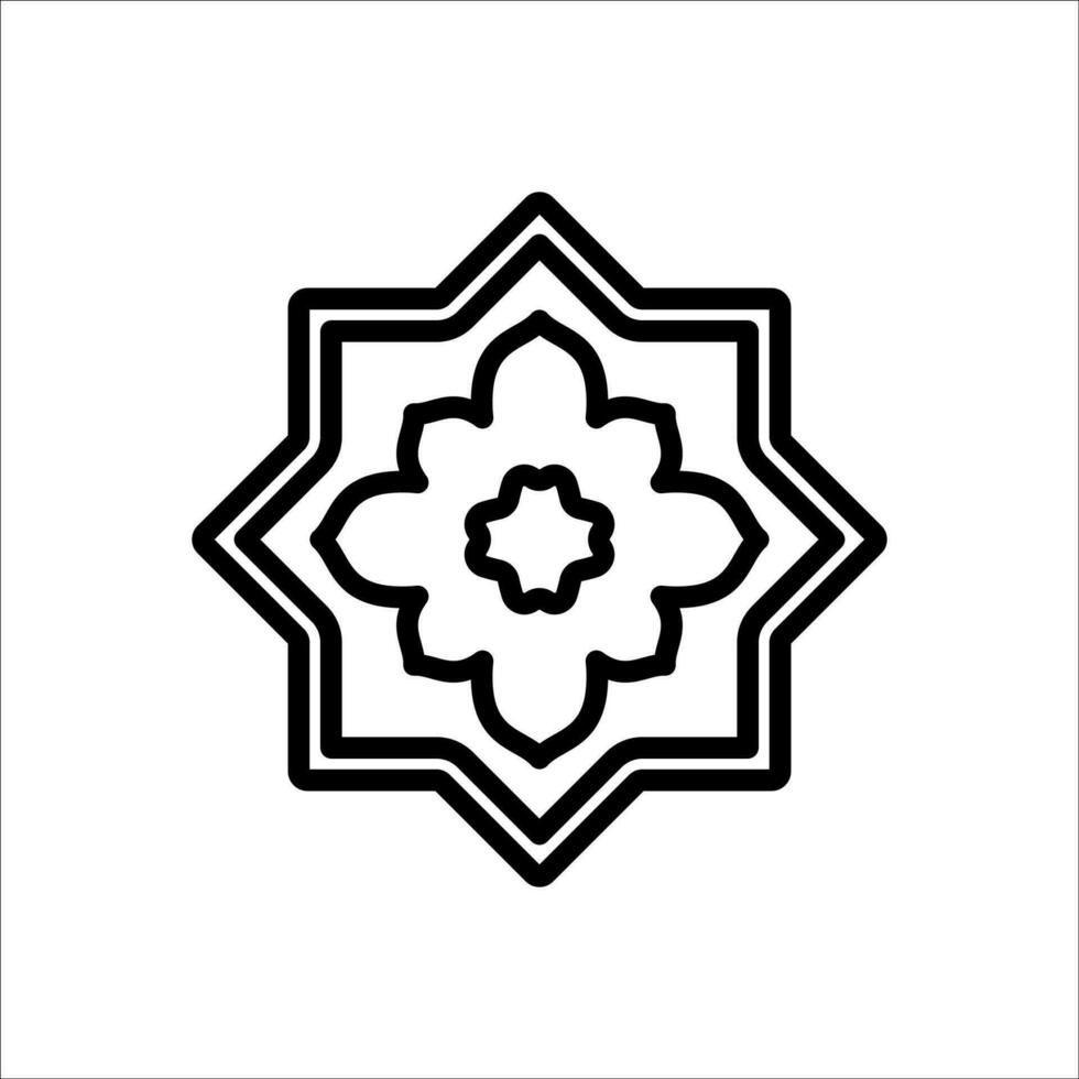 islâmico cultura símbolos ícone vetor ilustração Projeto