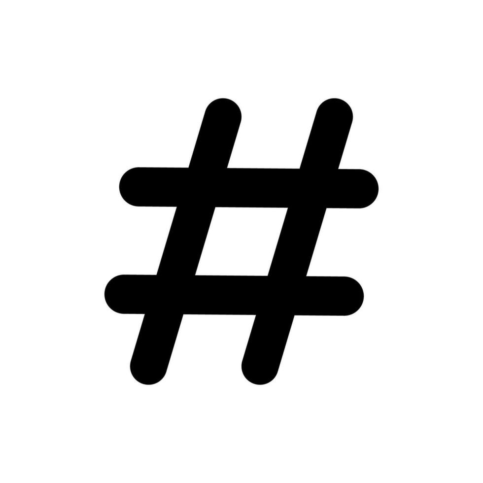 hashtag ícone Projeto vetor modelo