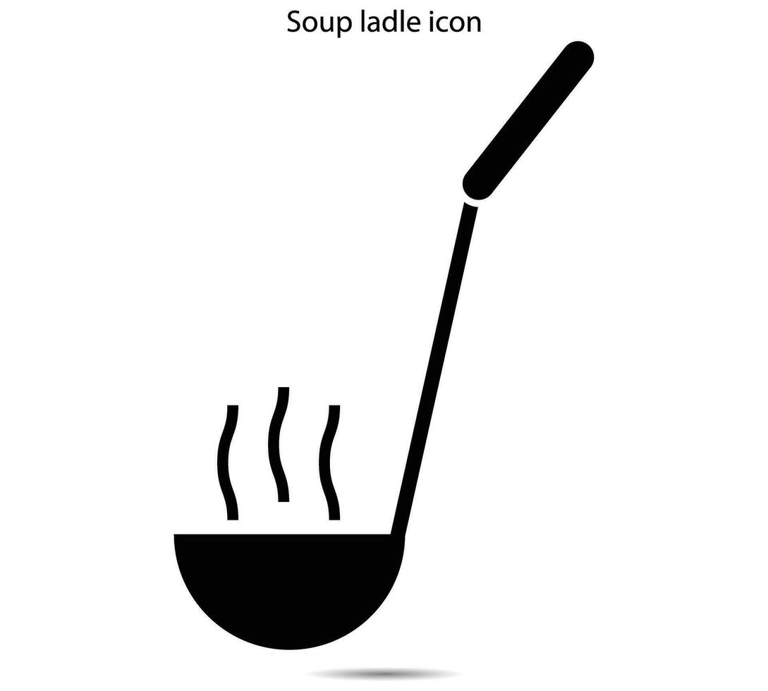 ícone de concha de sopa vetor