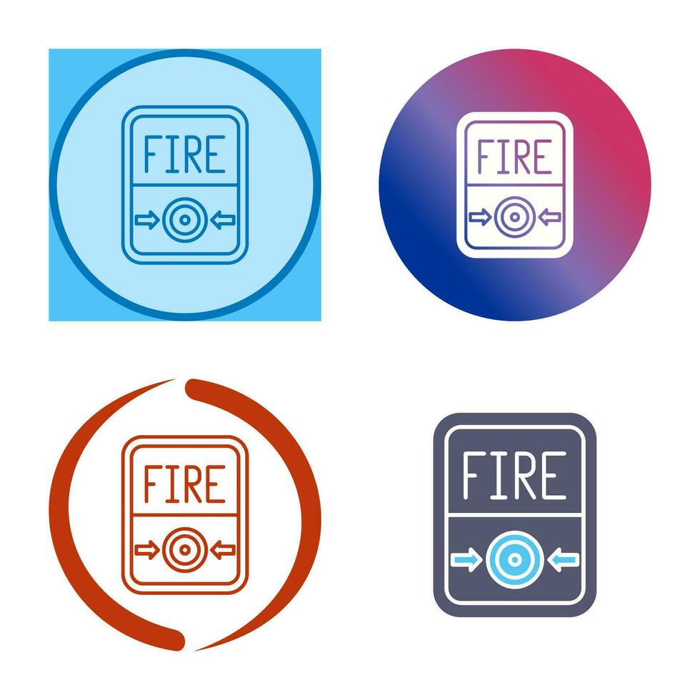 ícone de vetor de botão de fogo