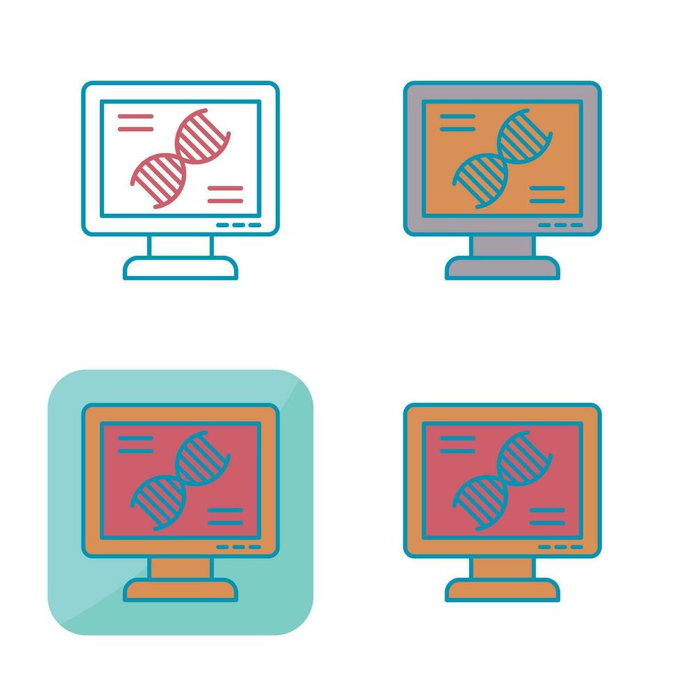 ícone de vetor de teste de dna