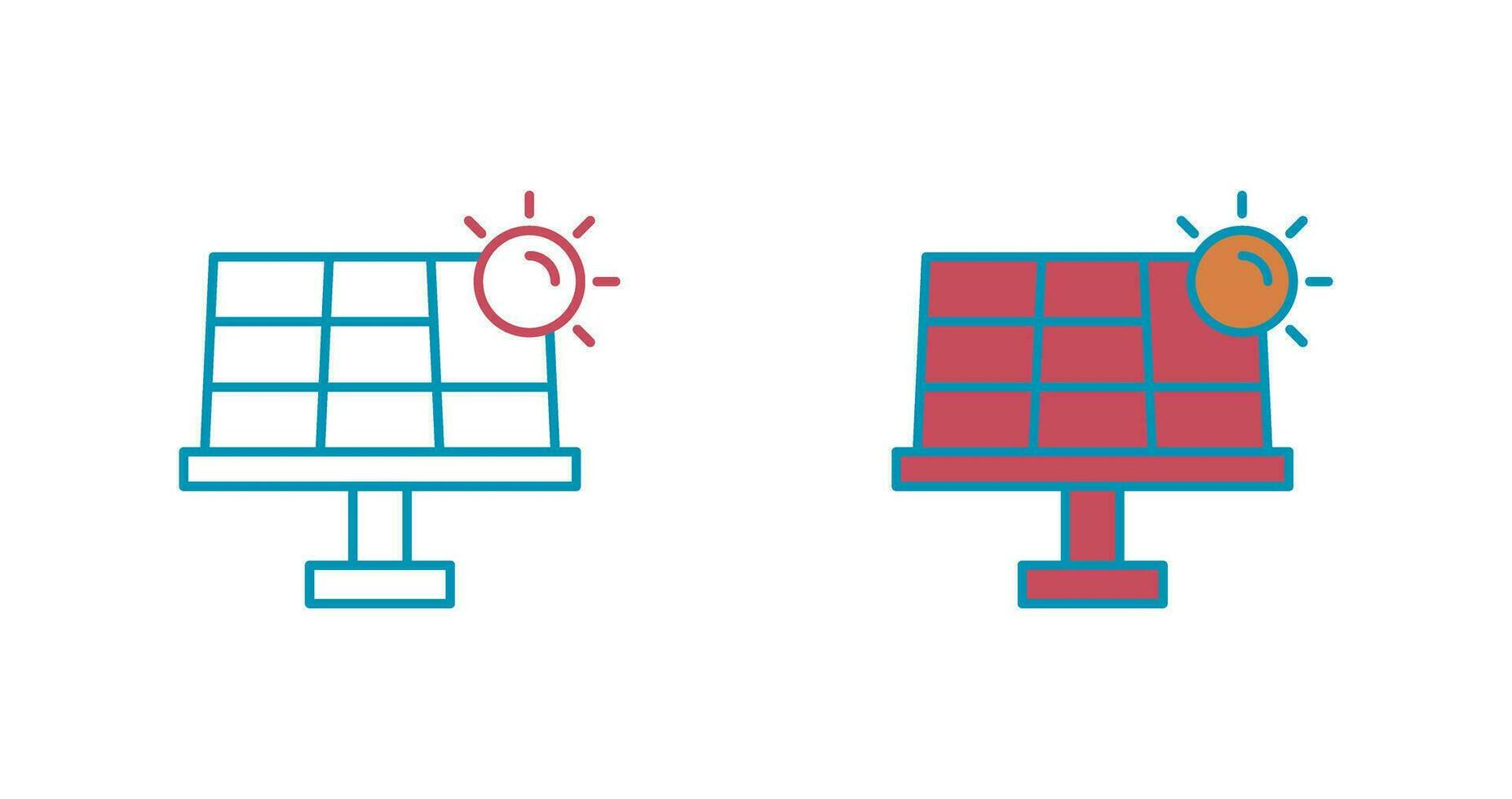 ícone de vetor de energia solar