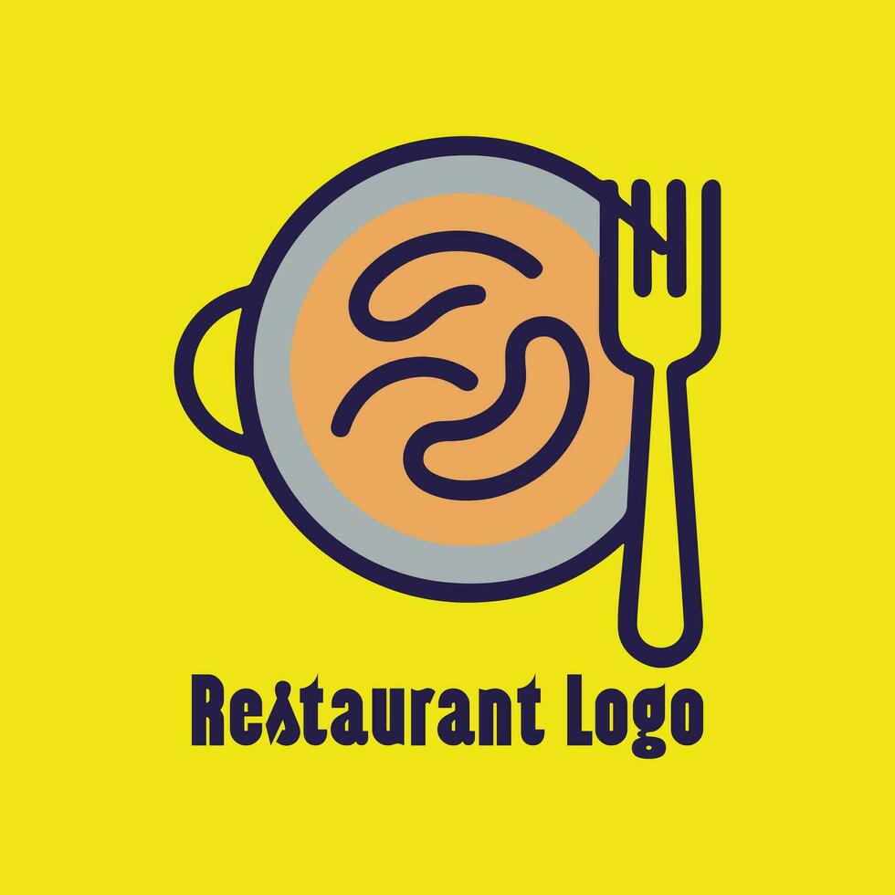 design de logotipo de alimentos vetor