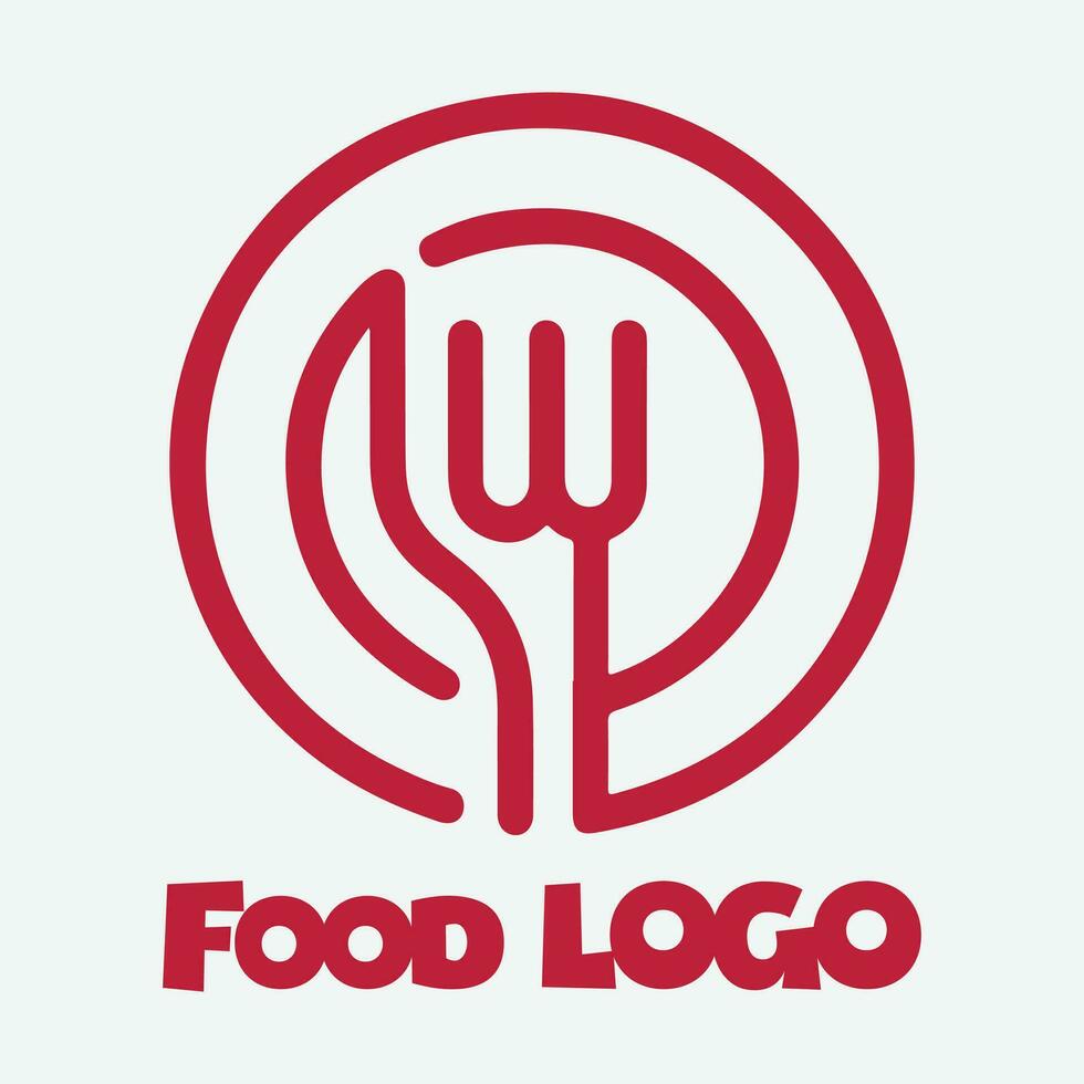 design de logotipo de alimentos vetor