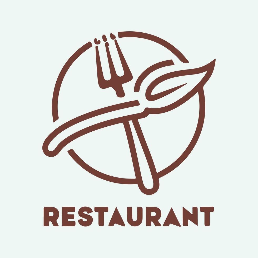 design de logotipo de alimentos vetor