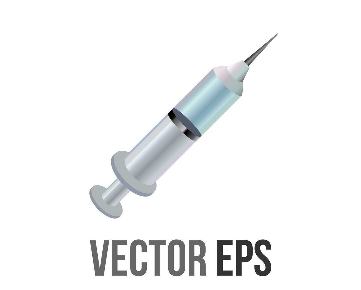 vetor médico sangue doação, seringa, vacinação gradiente plano ícone