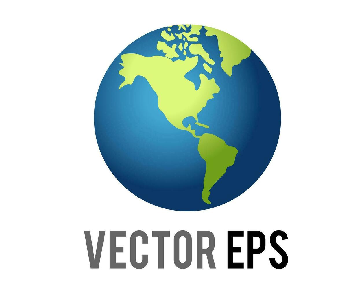 vetor globo mostrando Américas ícone, mostrando norte, sul América dentro verde contra azul oceano