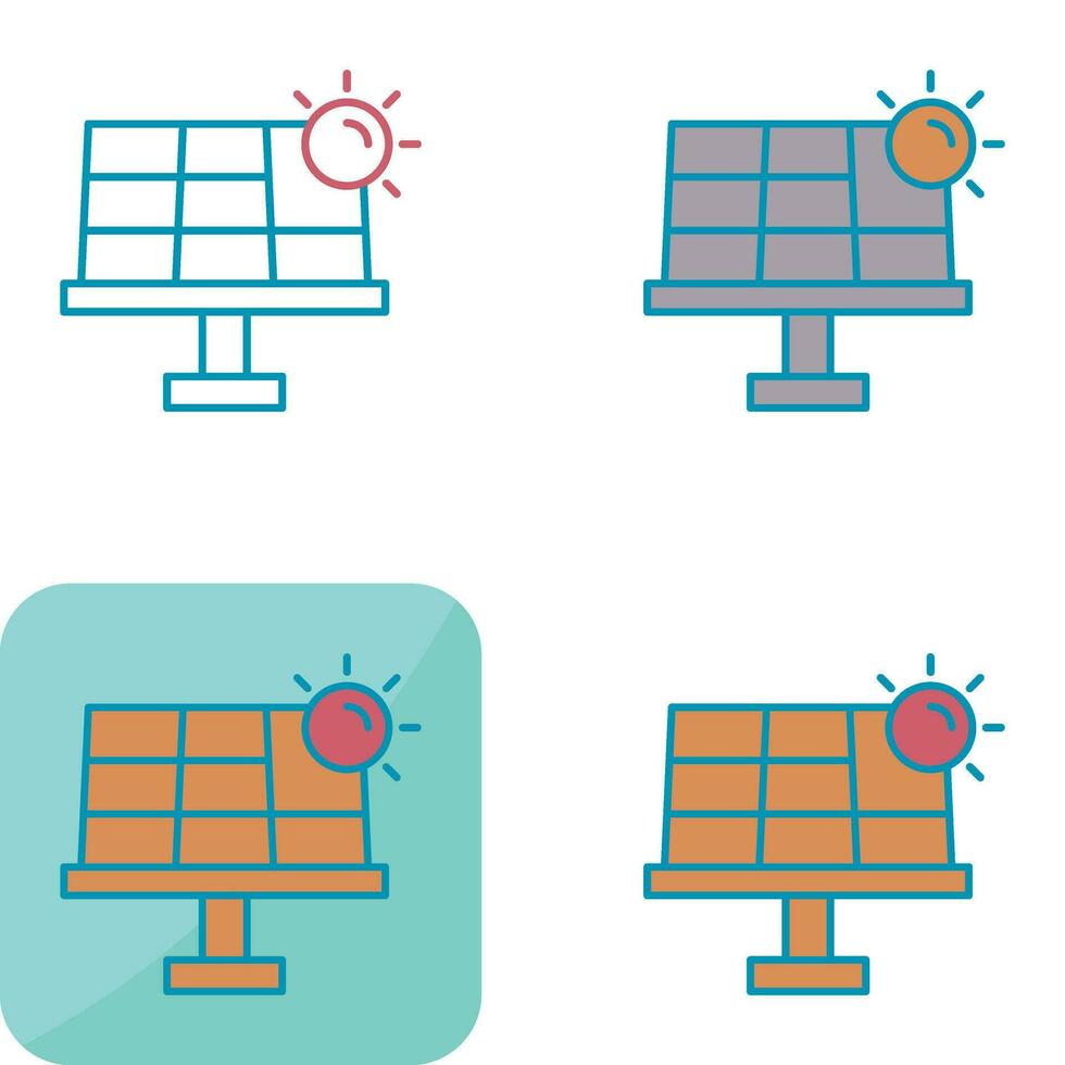 ícone de vetor de energia solar