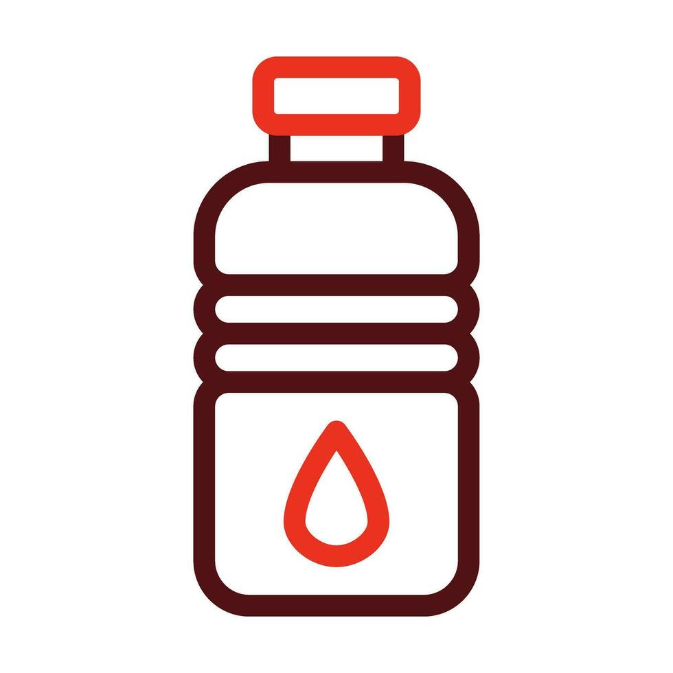 óleo garrafa vetor Grosso linha dois cor ícones para pessoal e comercial usar.