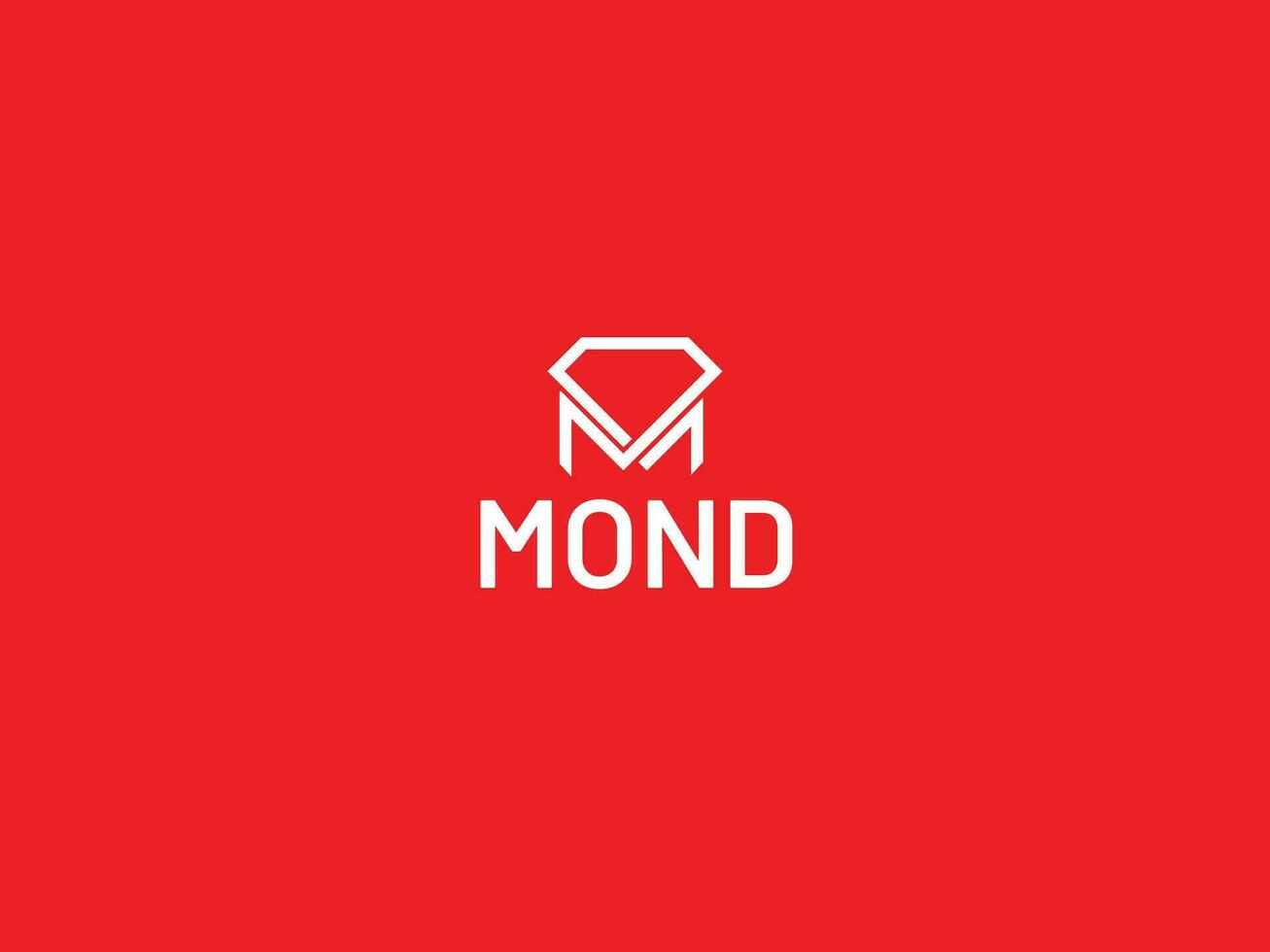 m daimond logotipo Projeto vetor