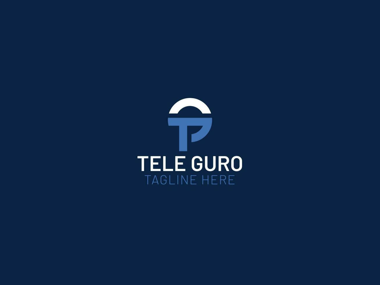 design de logotipo de carta tg vetor