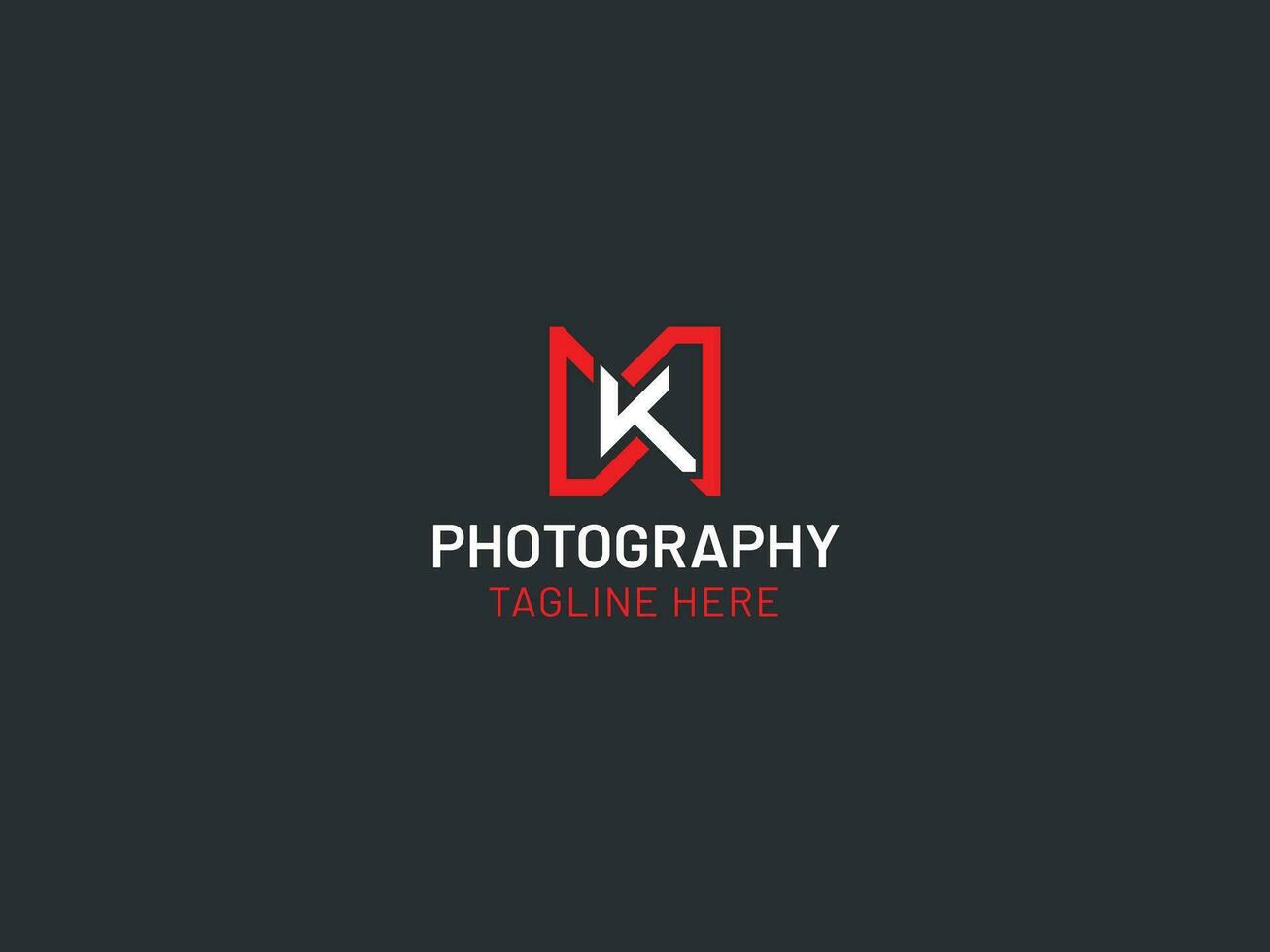 fotografia logotipo com k carta vetor