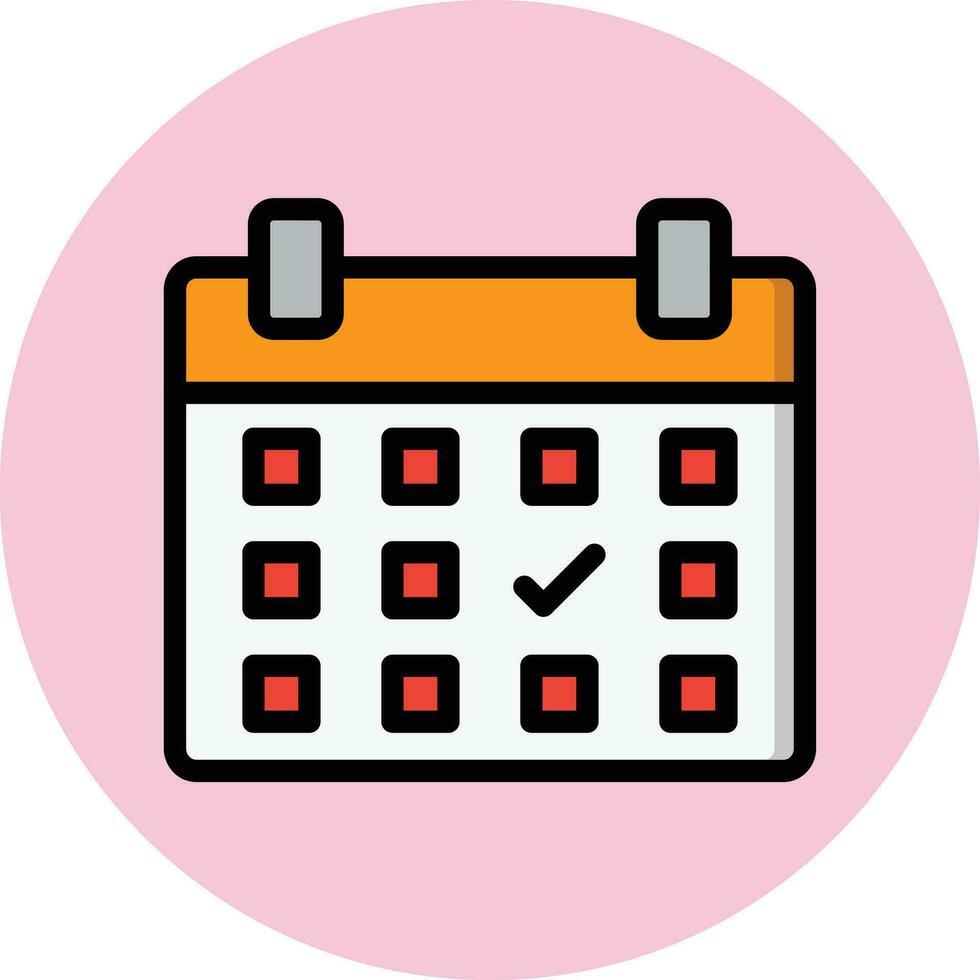 ilustração de design de ícone de vetor de calendário