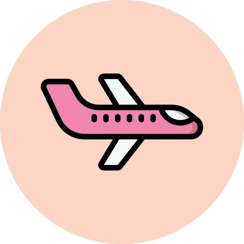 ilustração de design de ícone de vetor de avião