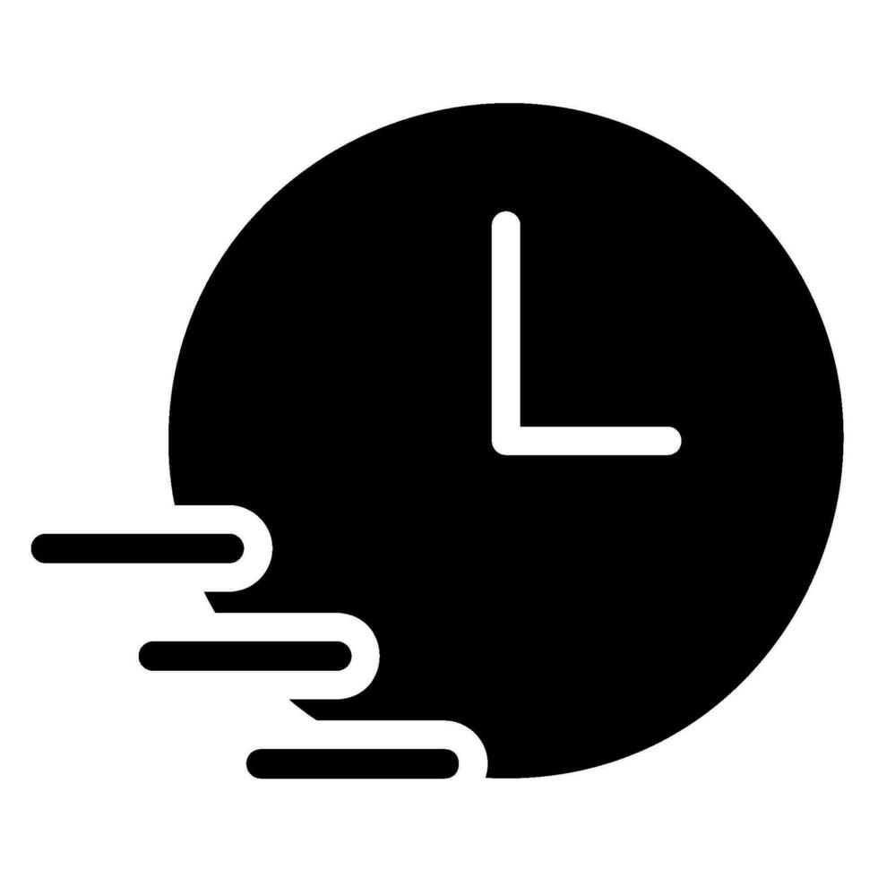 ícone de glifo de gerenciamento de tempo vetor