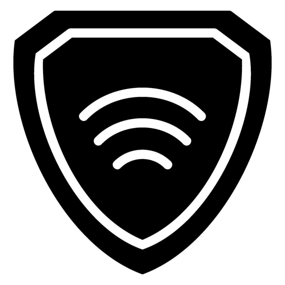 ícone de glifo vpn vetor